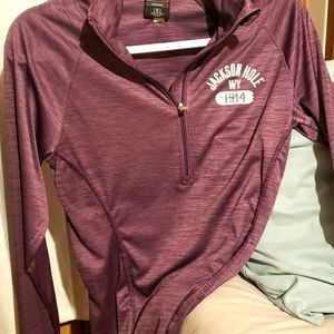 Purple zippered pullover